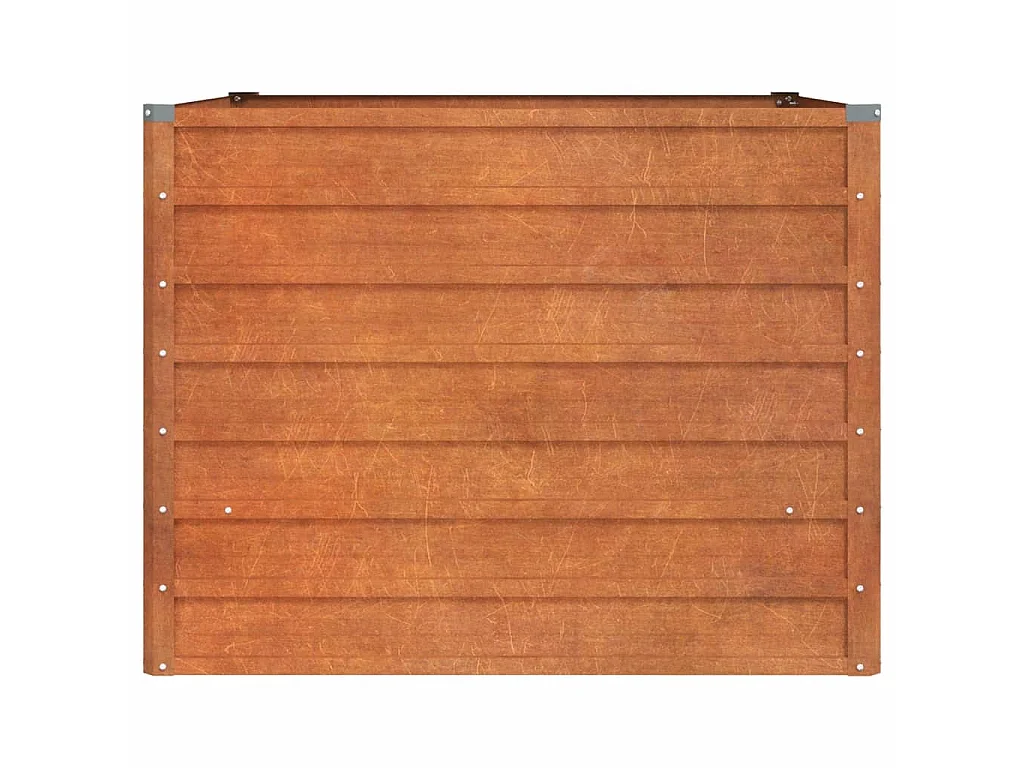 Jardinera oxidado de acero corten 100x100x77 cm ES25140