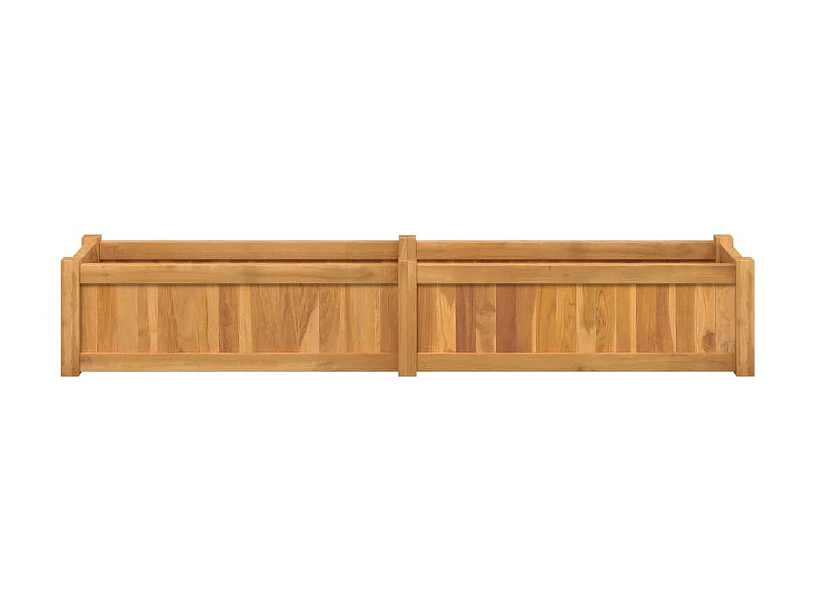 Jardinera de madera maciza de teca 150x30x25 cm ES60434