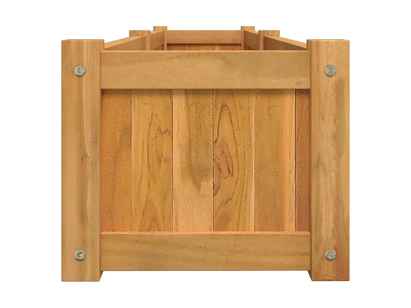 Jardinera de madera maciza de teca 150x30x25 cm ES60434