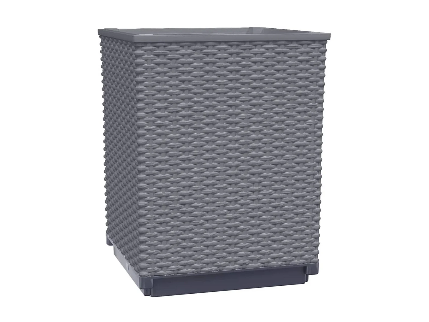 Jardinières 2 pcs gris foncé 30x30x37 cm polypropylène BE8748