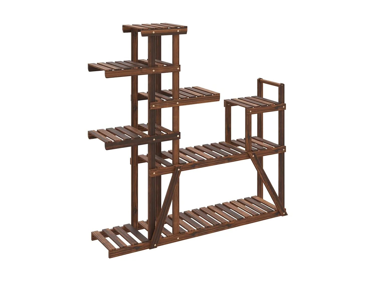 Plantenstandaard 110x25x111 cm massief vurenhout NL334813