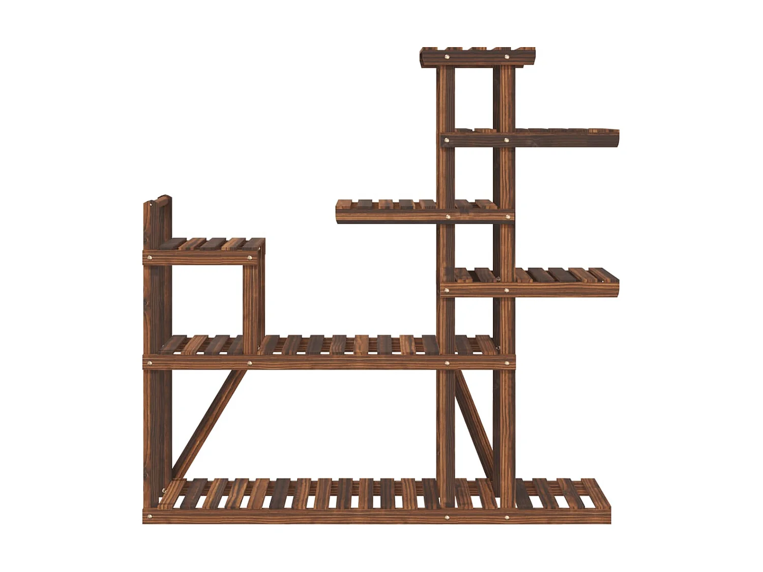 Plantenstandaard 110x25x111 cm massief vurenhout NL334813