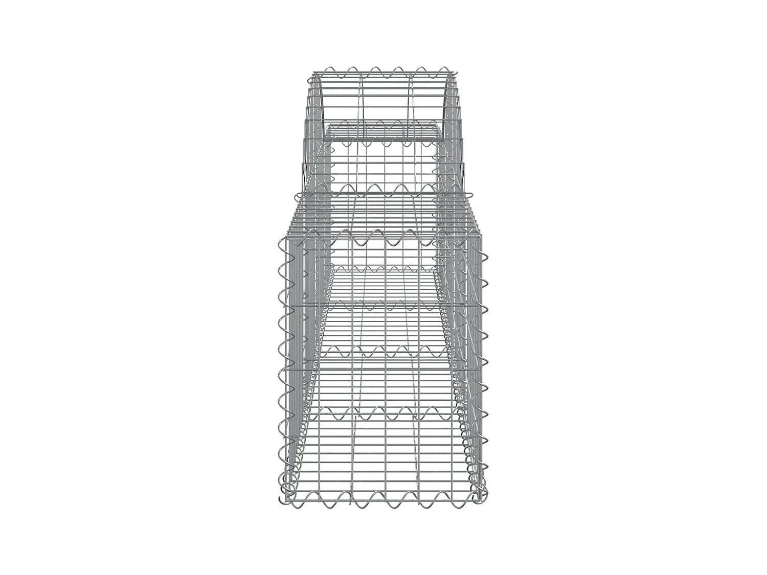 Paniers à gabions arqués 3 pcs 200x30x40/60 cm Fer galvanisé WVGQ6282