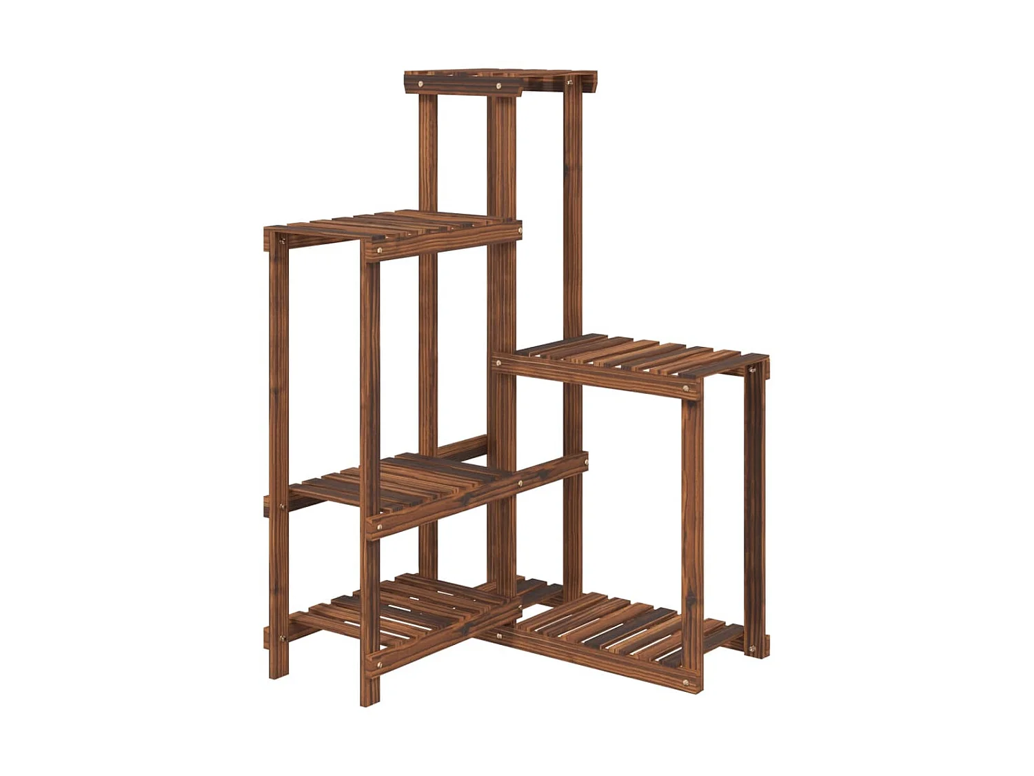 Jardinière Support à fleurs 62,5x61,5x101,5 cm bois massif de sapin BE3579