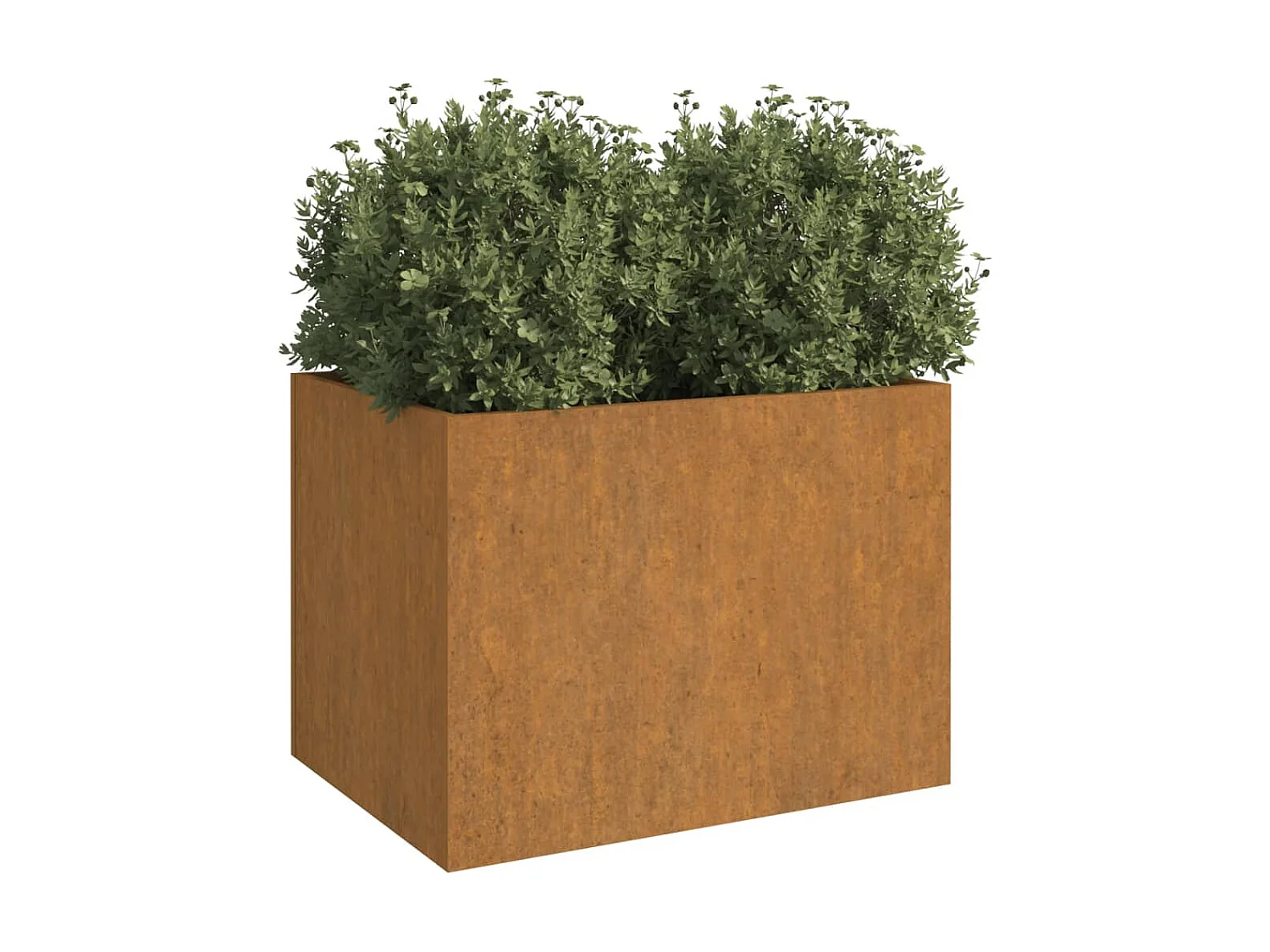 Jardinière 62x47x46 cm acier corten BE1362