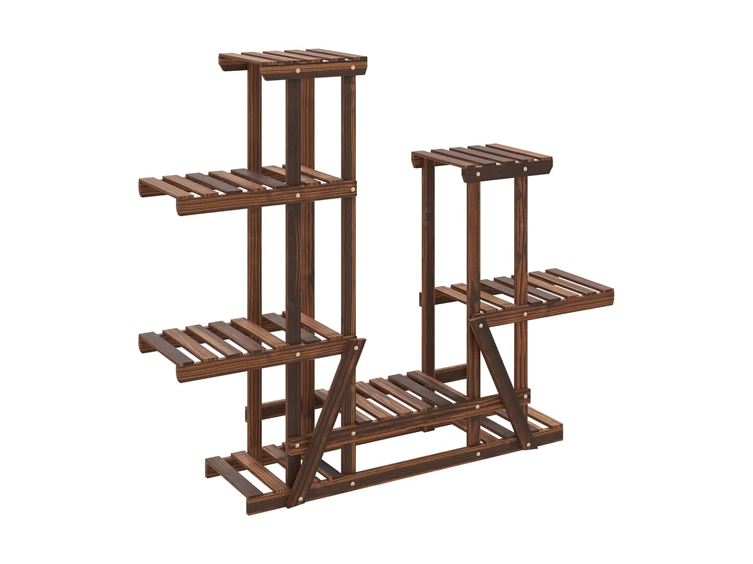 Suporte de plantas 95x25x96 cm madeira de abeto maciça PT727565