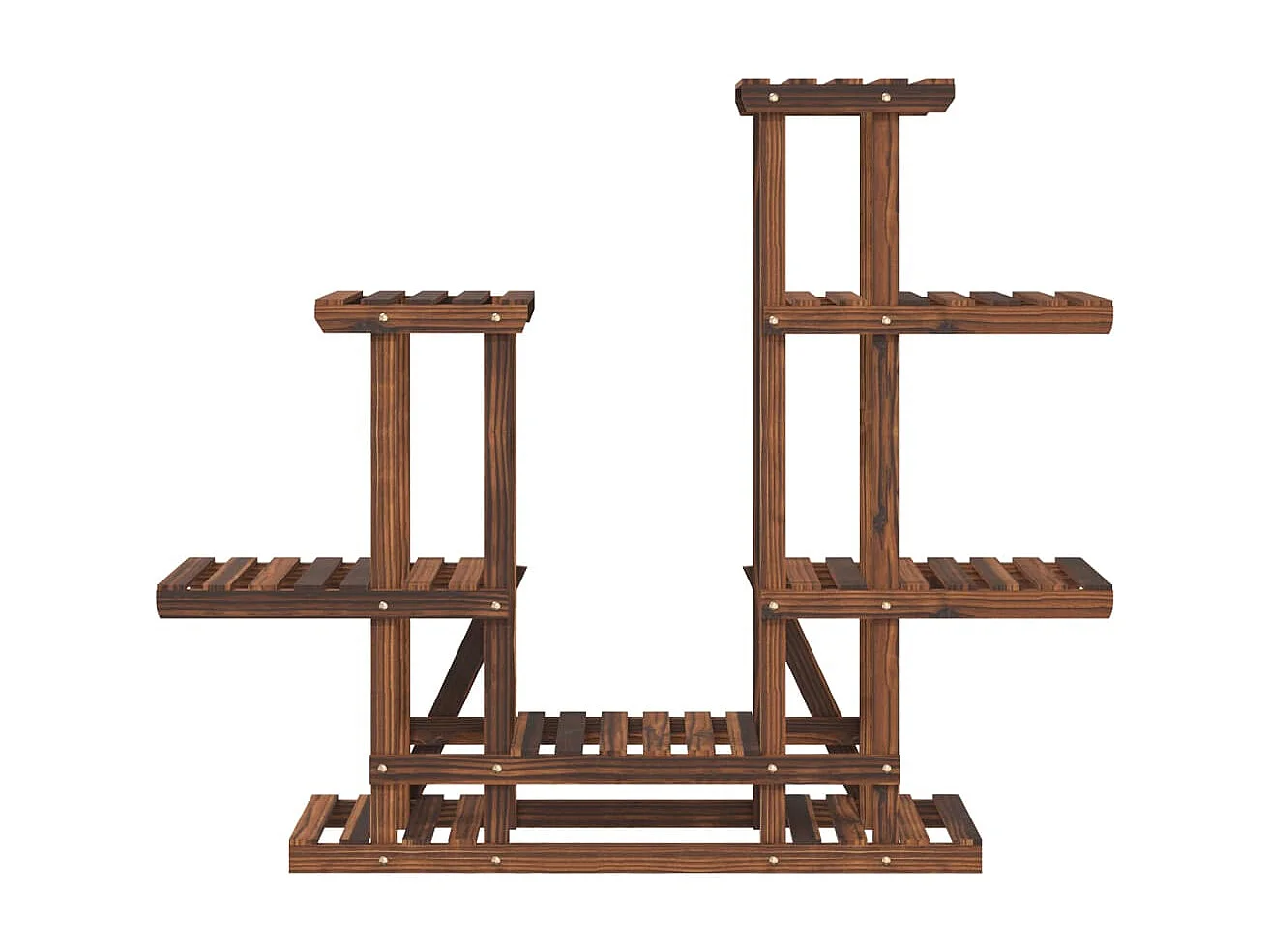 Soporte para flores madera maciza abeto 95x25x96 cm ES74934