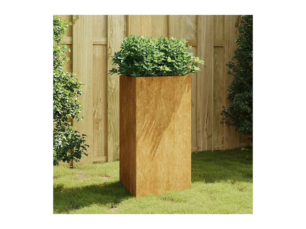 Jardinière 50x43x75 cm acier corten BE1535