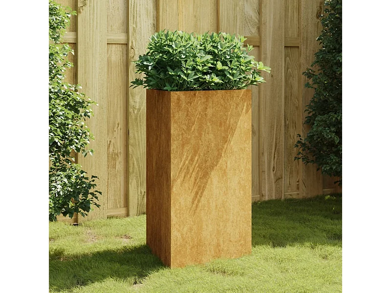 Jardinière 50x43x75 cm acier corten BE1535