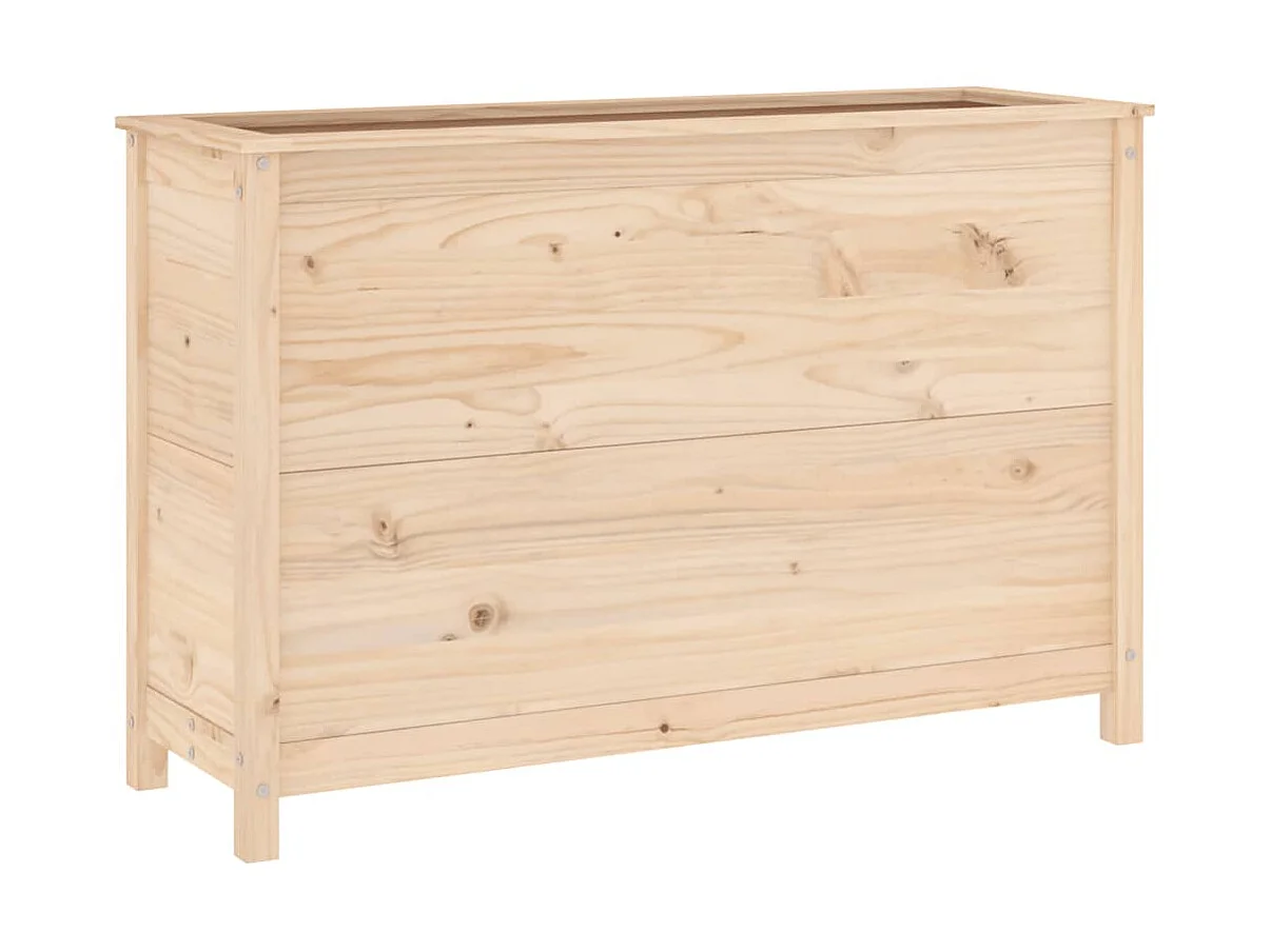 Jardinera elevado de jardín madera maciza de pino 119,5x40x78 cm ES67194