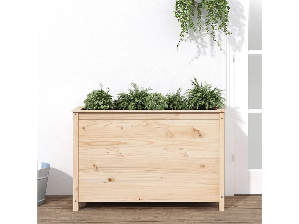 Jardinière Lit surélevé de jardin 119,5x40x78 cm bois de pin massif WVGQ6021