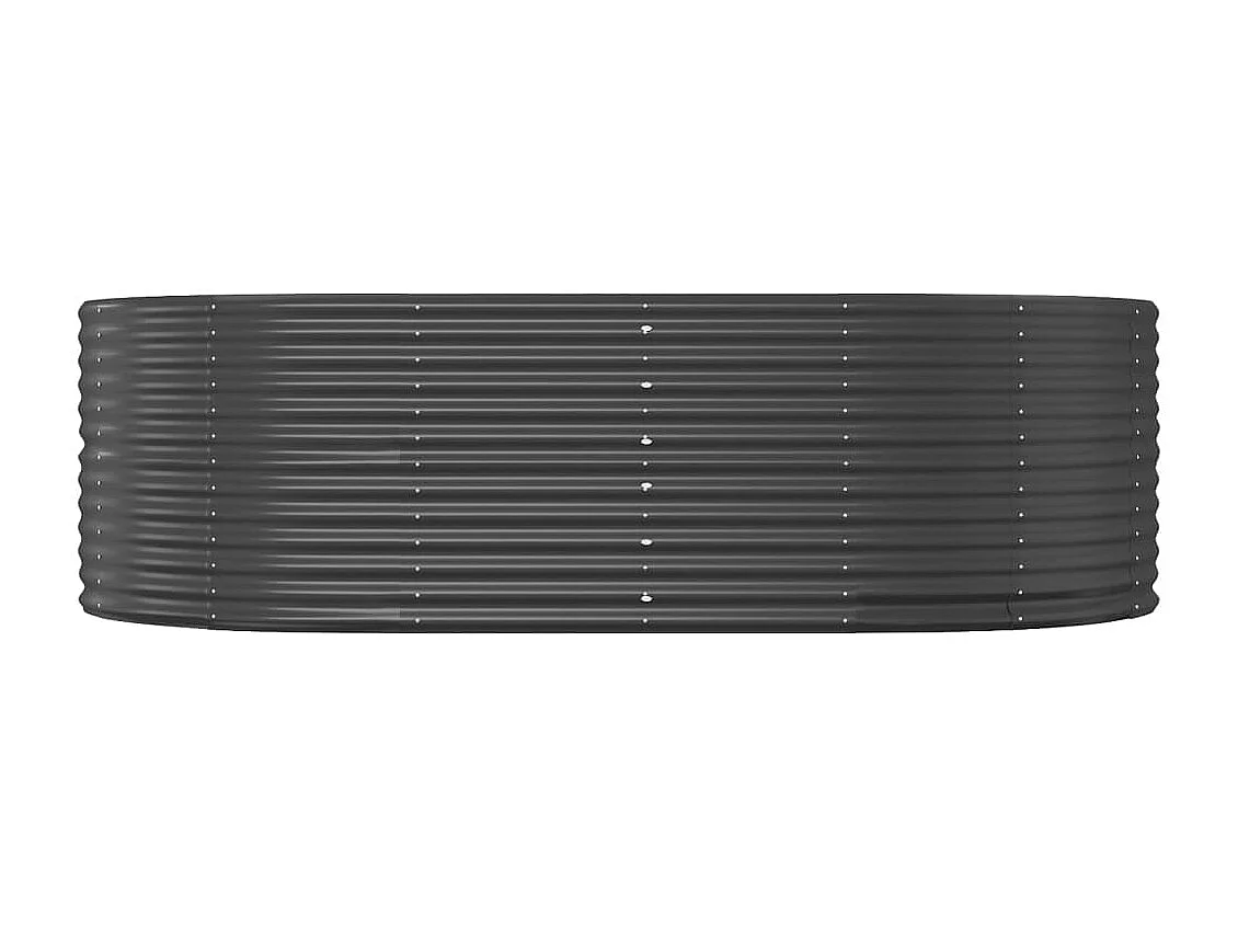 Jardinière Lit surélevé de jardin Anthracite Acier enduit de poudre WVGQ3881