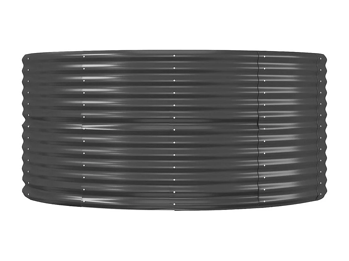 Jardinière Lit surélevé de jardin Anthracite Acier enduit de poudre WVGQ3881