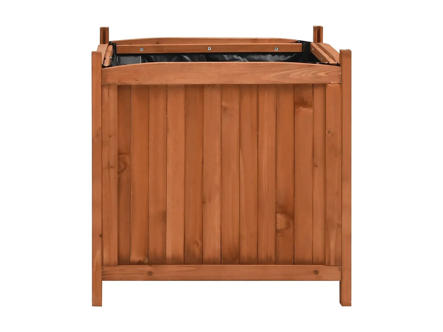 Plantenbakken verhoogd 2 st 50x50x50 cm vurenhout