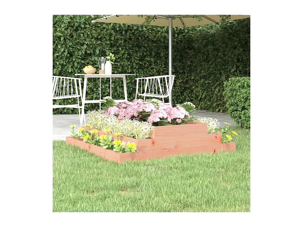 Jardinière 110x110x27 cm Bois de douglas massif BE7140
