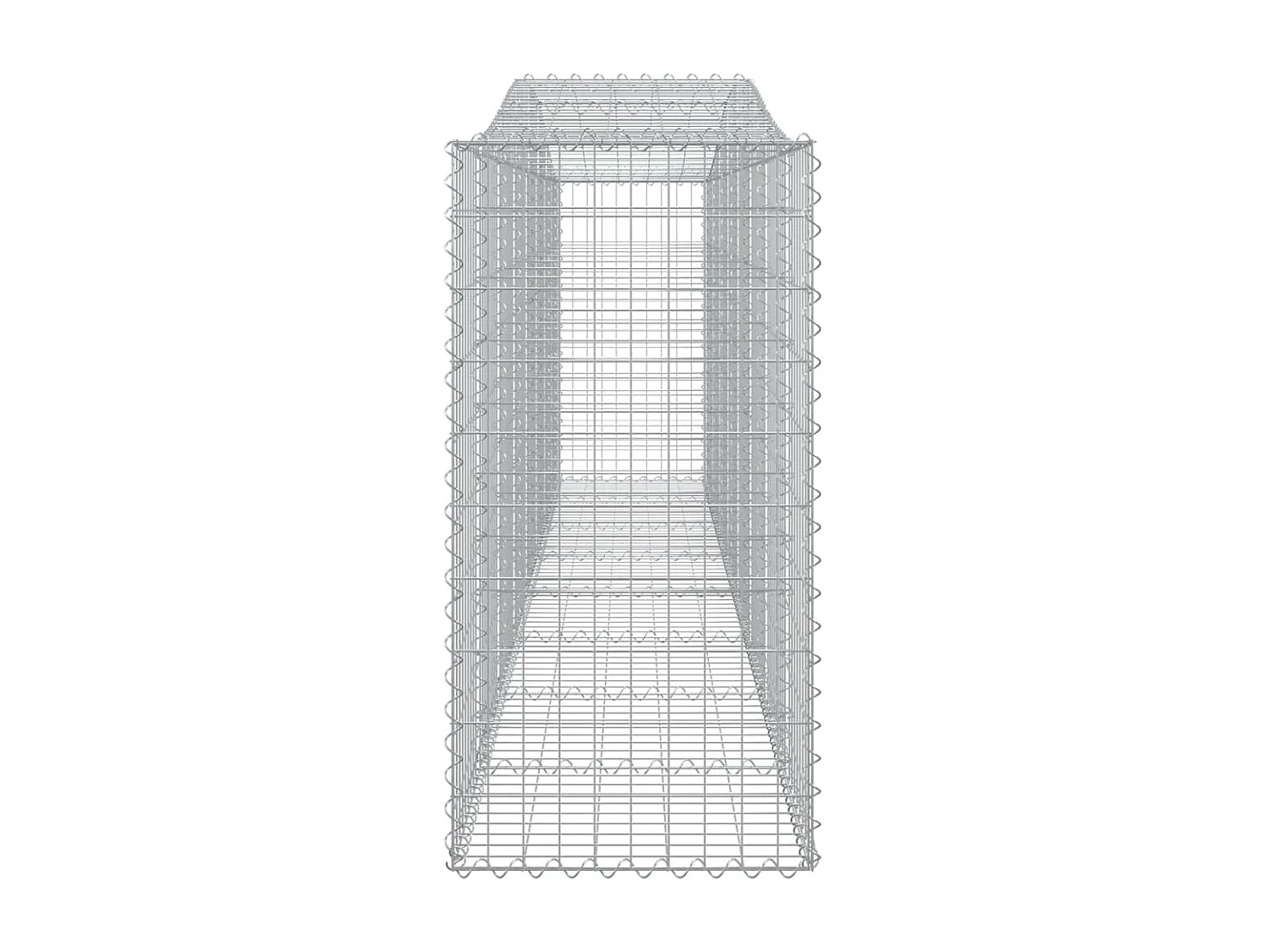Panier de gabions arqué 400x50x100/120 cm Fer galvanisé WVGQ7780