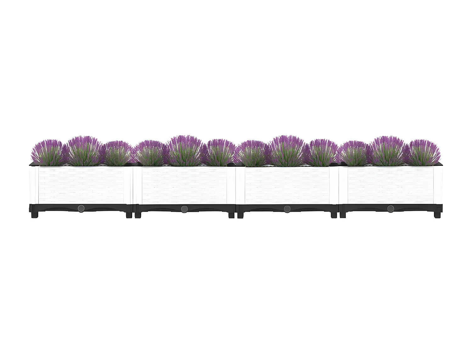 Plantenbak verhoogd 160x40x23 cm polypropeen