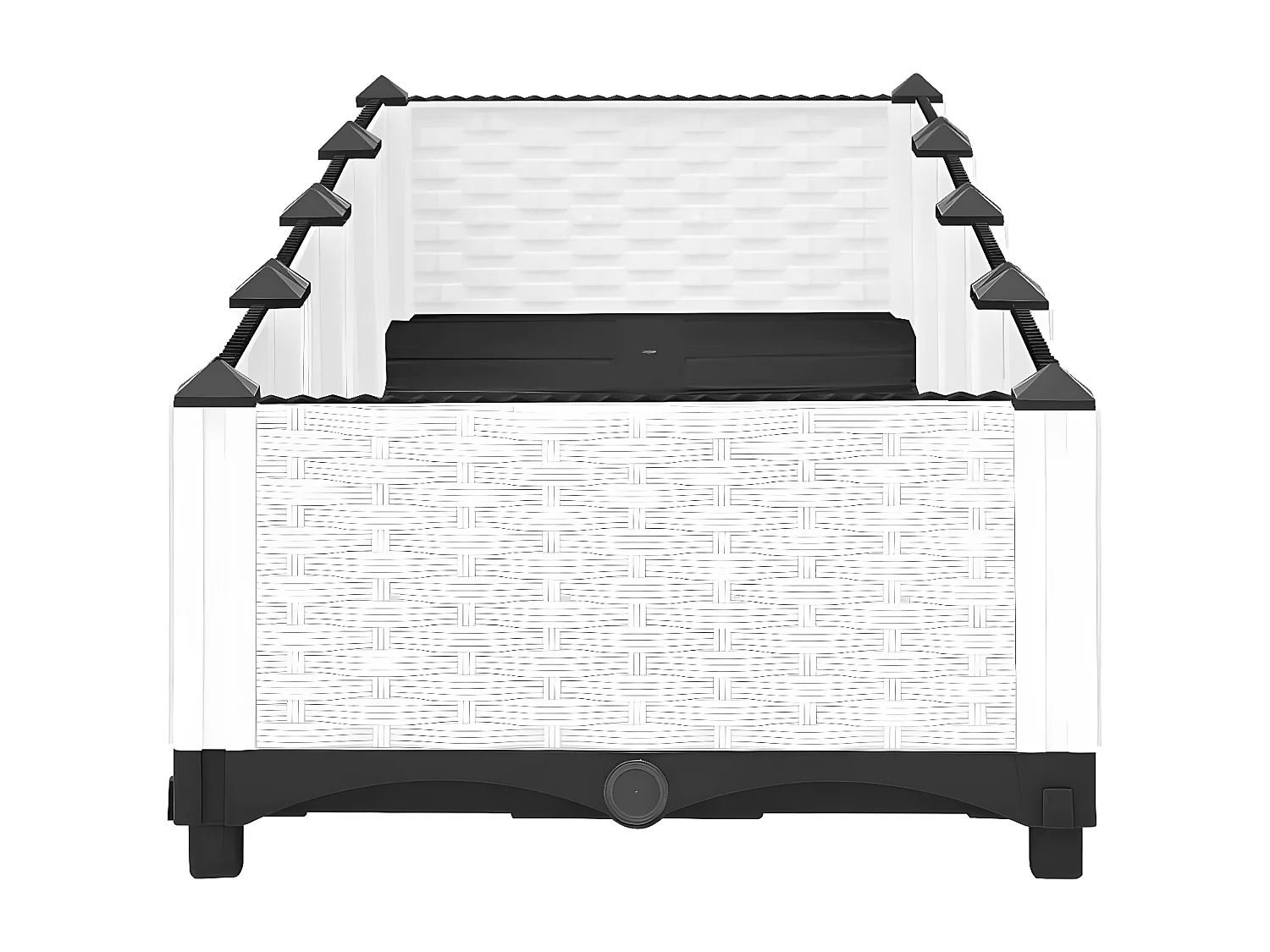 Canteiro elevado 160x40x23 cm polipropileno PT365829