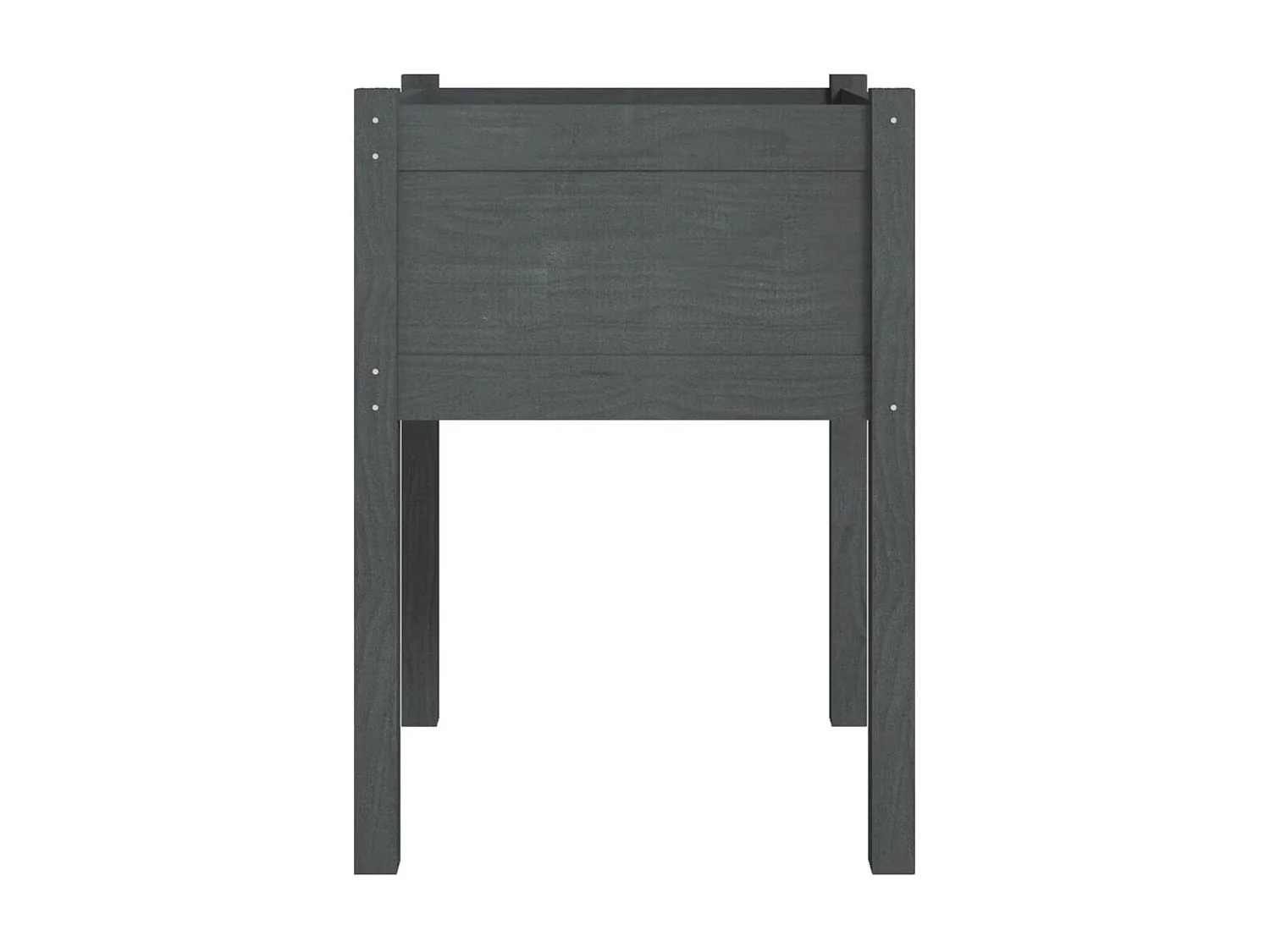 Jardinière Gris 50x50x70 cm Bois de pin massif BE8675