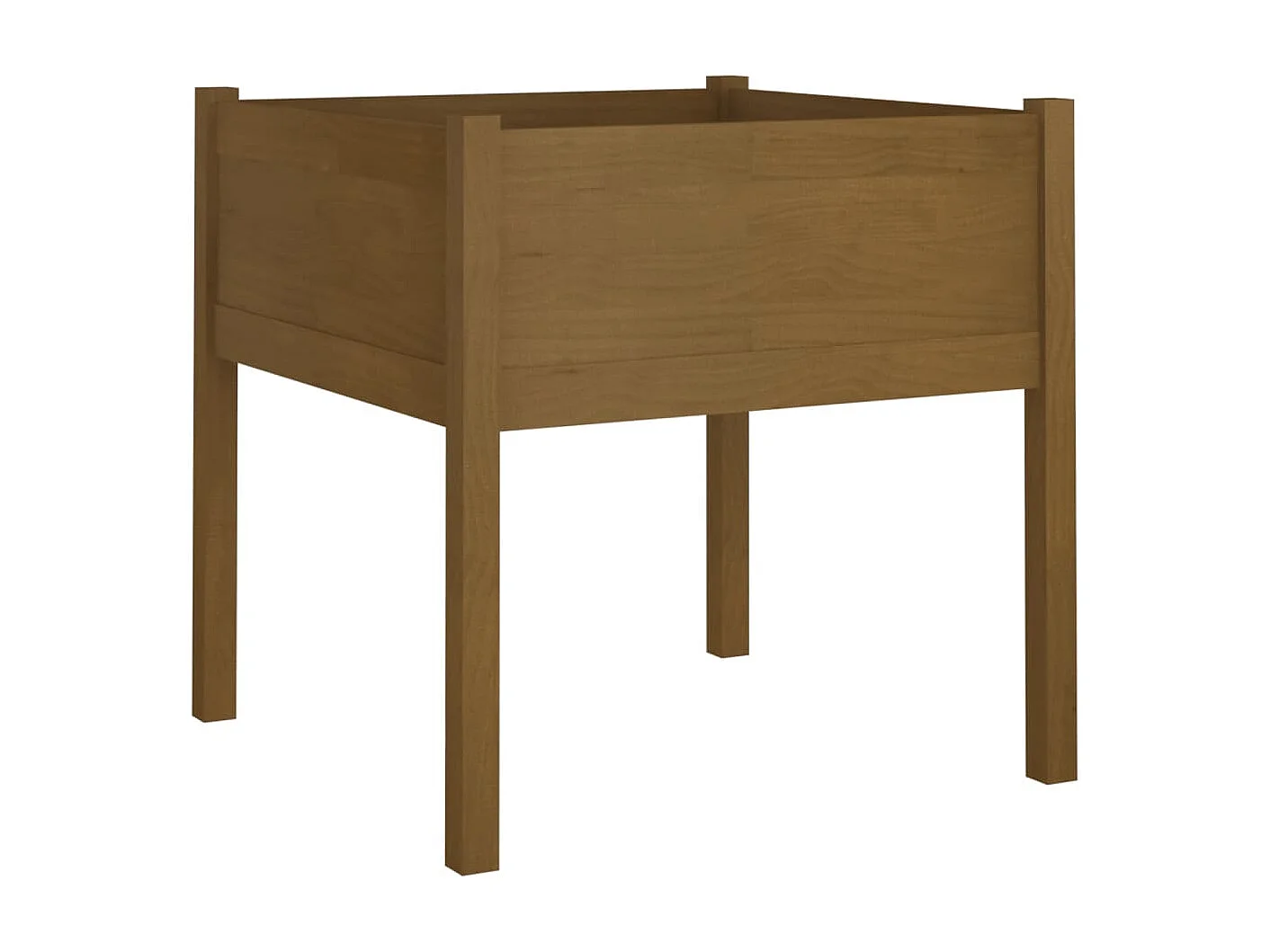 Jardinière d'extérieur Marron miel 70x70x70 cm Pin massif BE7271