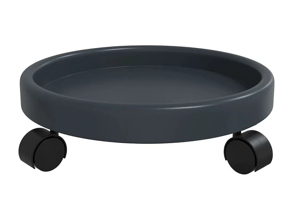 Plantentrolleys 2 st met wielen ø34 cm 35 kg grijs NL371577