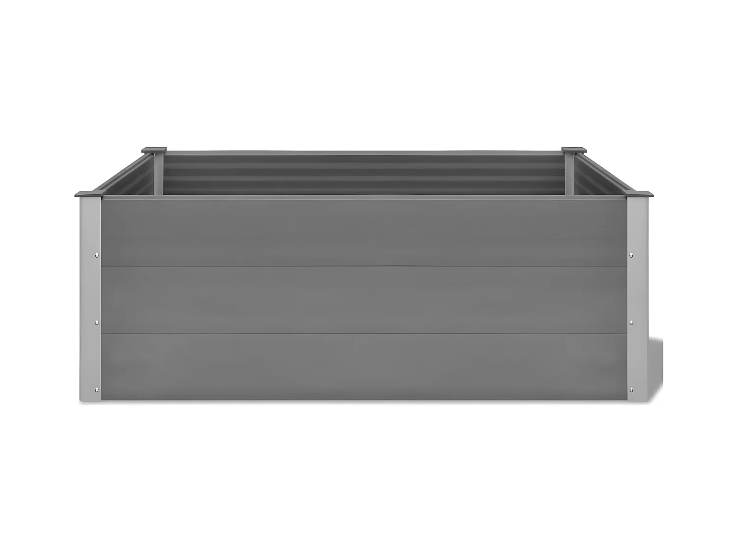 Jardinera de WPC gris 150x100x54 cm ES14751