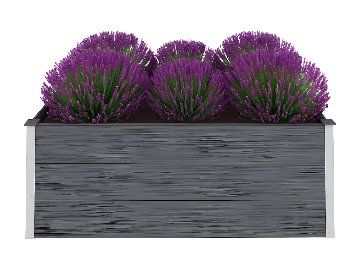 Plantenbak verhoogd 150x100x54 cm HKC grijs