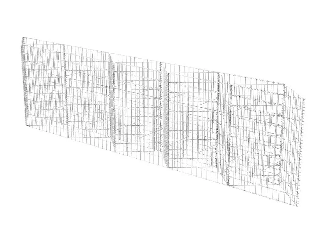 Mur de gabion Acier galvanisé 300x30x100 cm  WVGQ2770