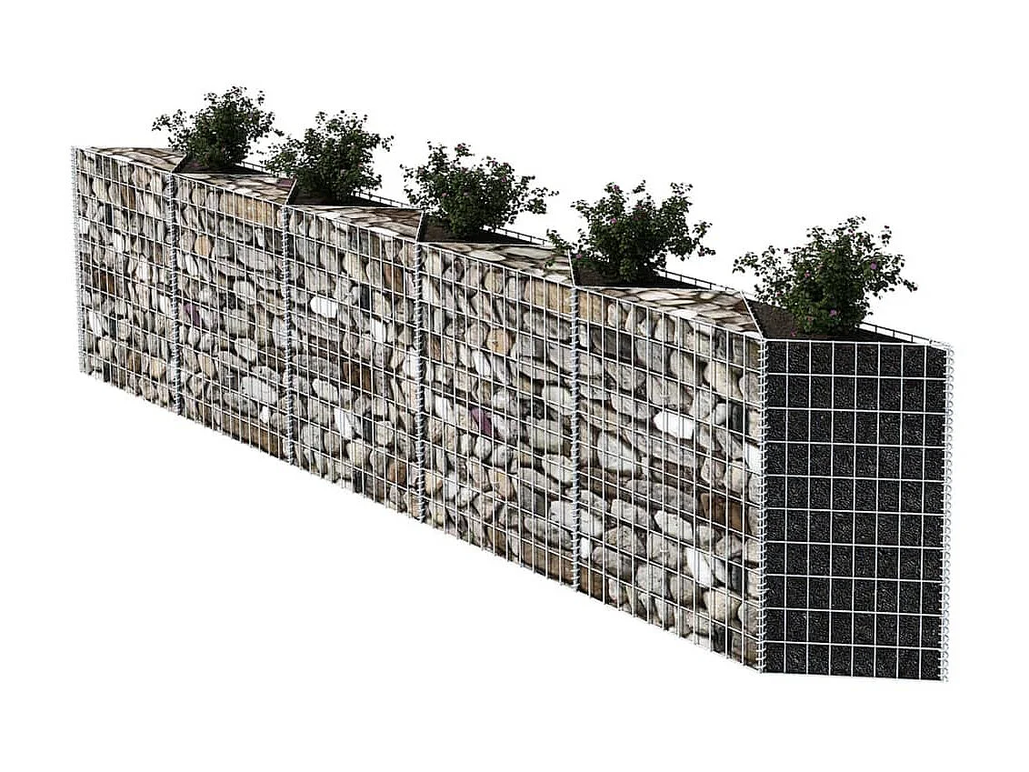 Mur de gabion Acier galvanisé 300x30x100 cm  WVGQ2770