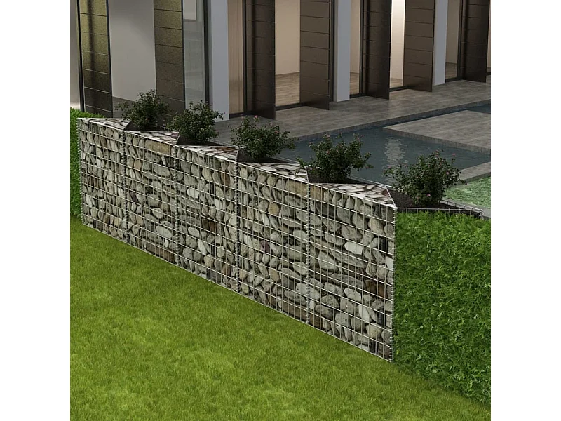 Mur de gabion Acier galvanisé 300x30x100 cm  WVGQ2770