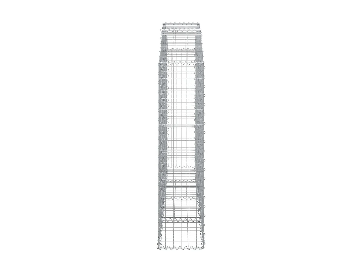 Panier de gabions arqué 200x30x120/140 cm Fer galvanisé WVGQ4281