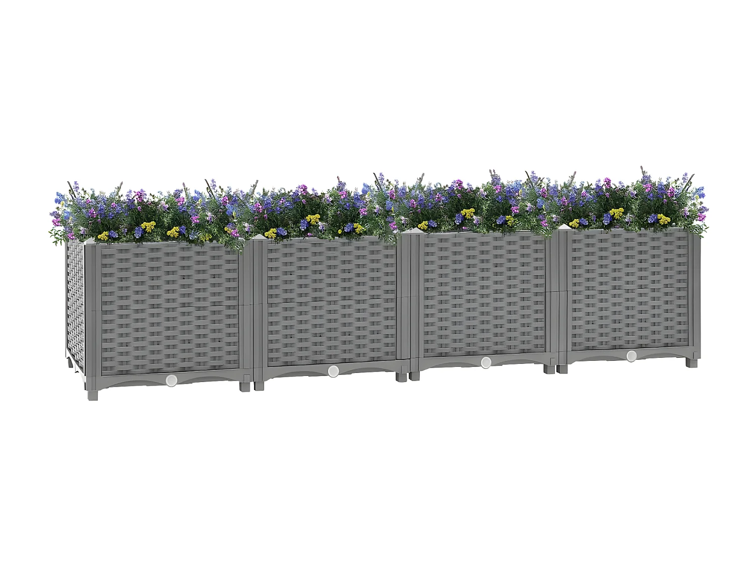 Jardinera polipropileno 160x40x38 cm ES42024