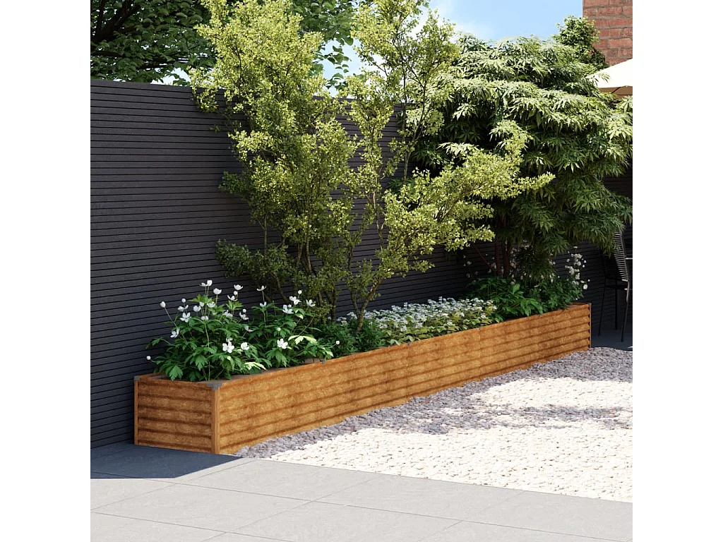 Jardinera acero corten 482x50x36 cm ES55364