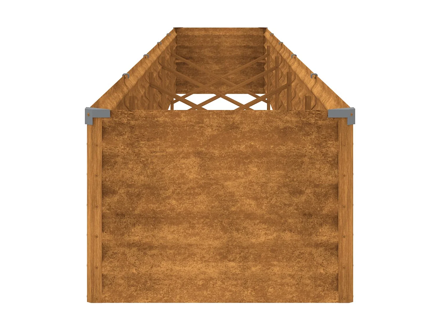 Jardinière Lit surélevé de jardin 482x50x36 cm acier corten WVGQ7801