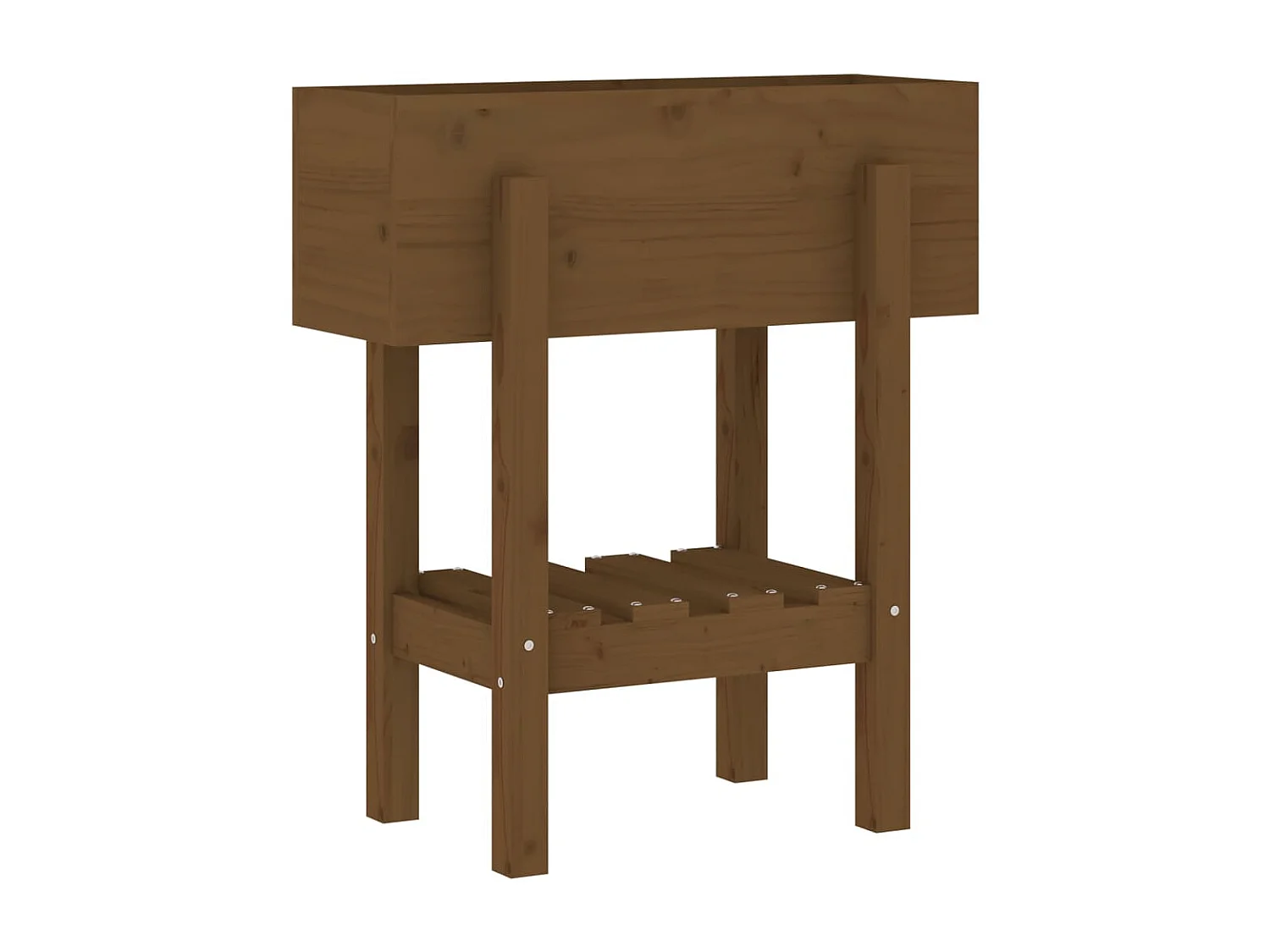 Plantenbak 62x30x69 cm massief grenenhout honingbruin NL855902