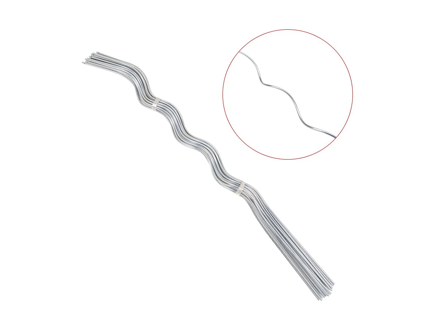 Soporte para planta espiral 50 unidades 110cm acero galvanizado ES96706