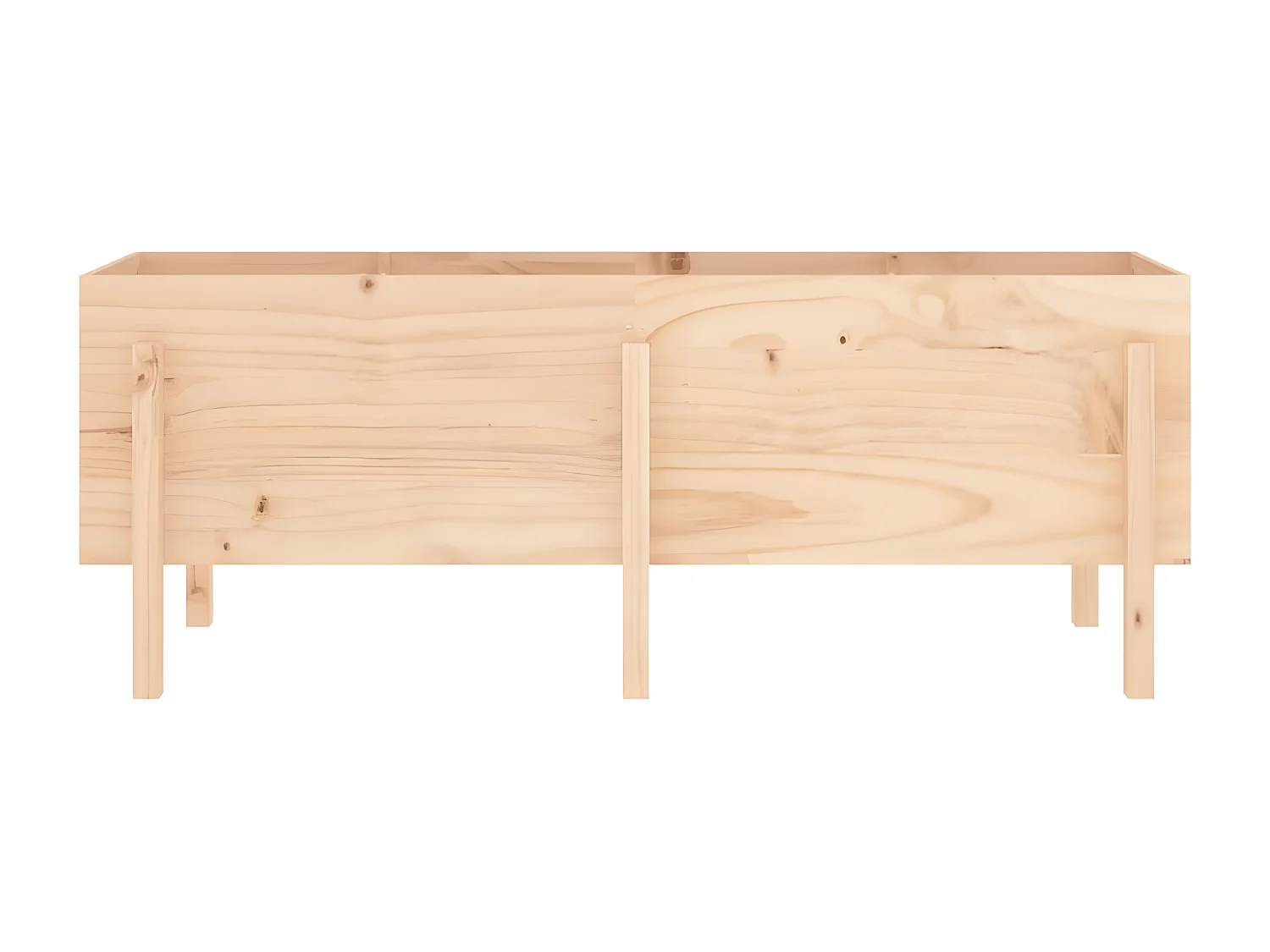 Jardinera elevado de jardín madera maciza de pino 160x50x57 cm ES83513