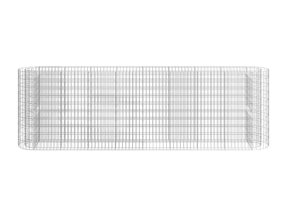 Lit surélevé à gabion Fer galvanisé 330x50x100 cm WVGQ3049