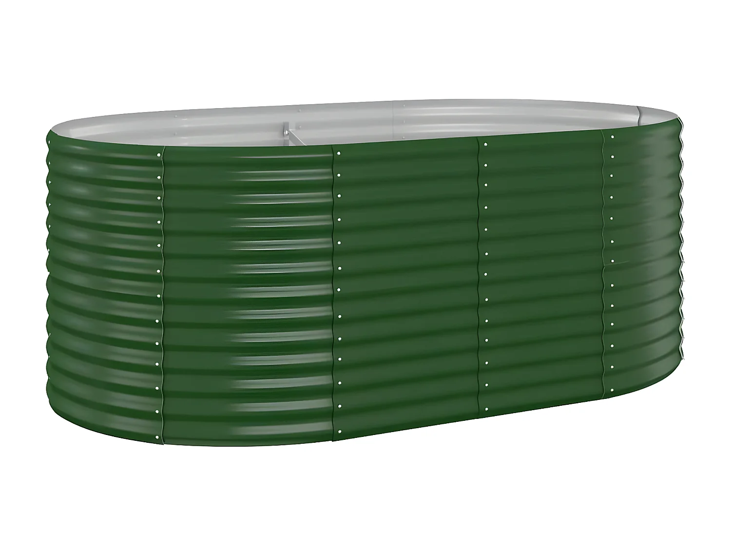 Jardinière Lit surélevé de jardin Acier enduit de poudre 175x100x68cm Vert BE2774