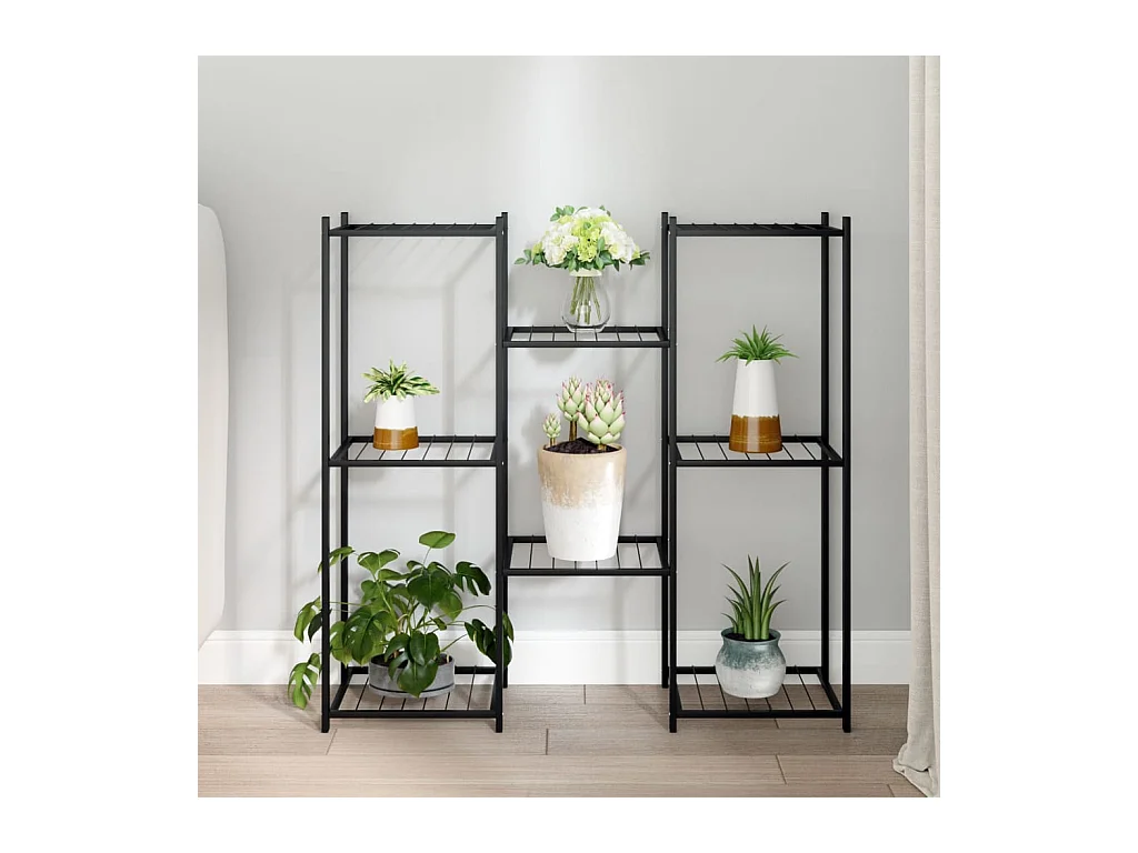 Jardinière 83x25x80 cm Noir Fer BE4983