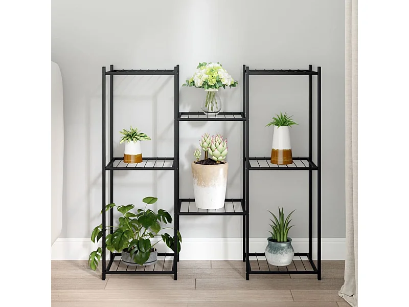 Jardinière 83x25x80 cm Noir Fer BE4983