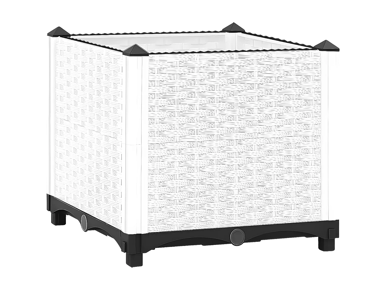 Plantenbak verhoogd 40x40x38 cm polypropeen