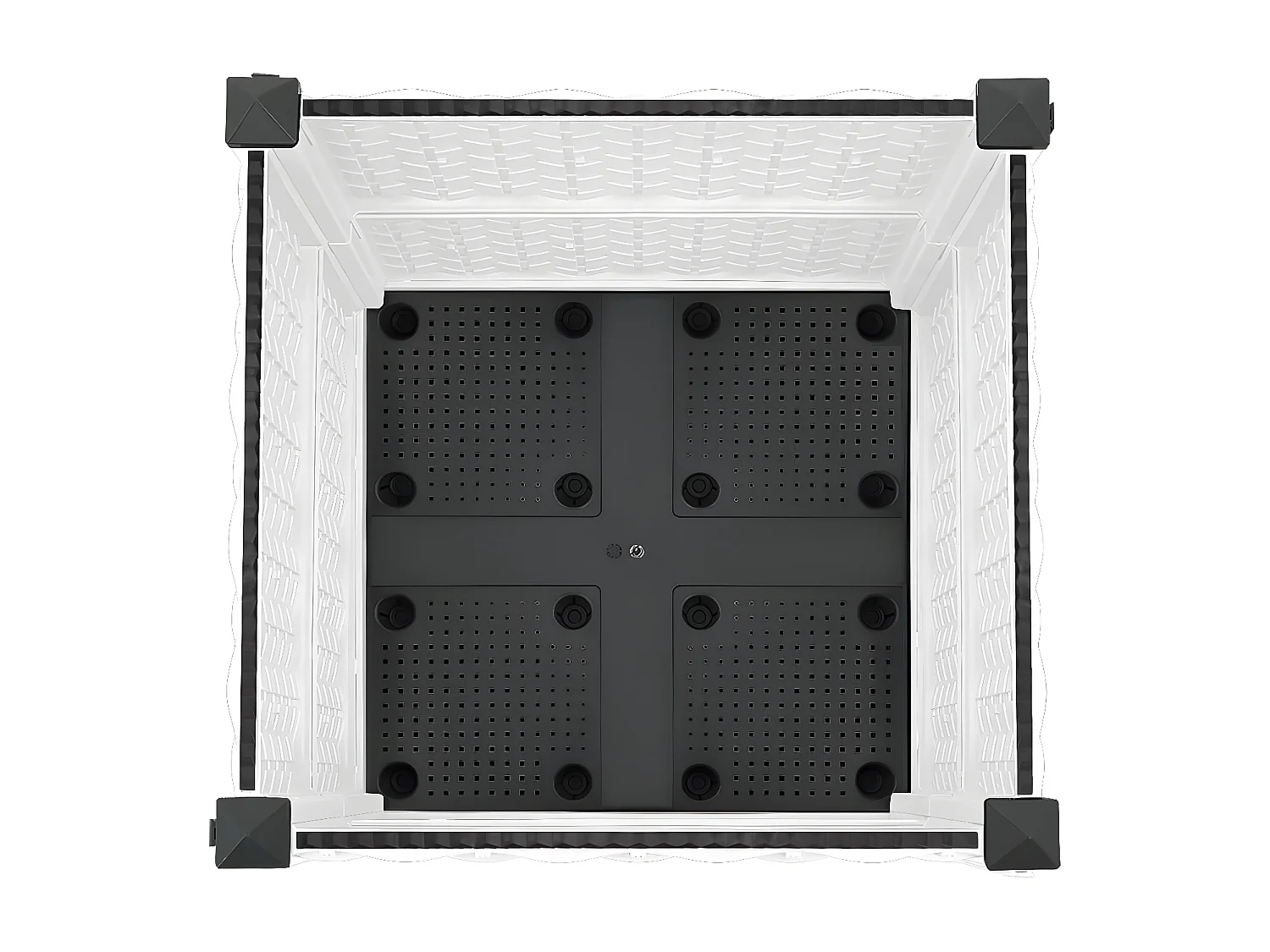 Canteiro elevado 40x40x38 cm polipropileno PT694236