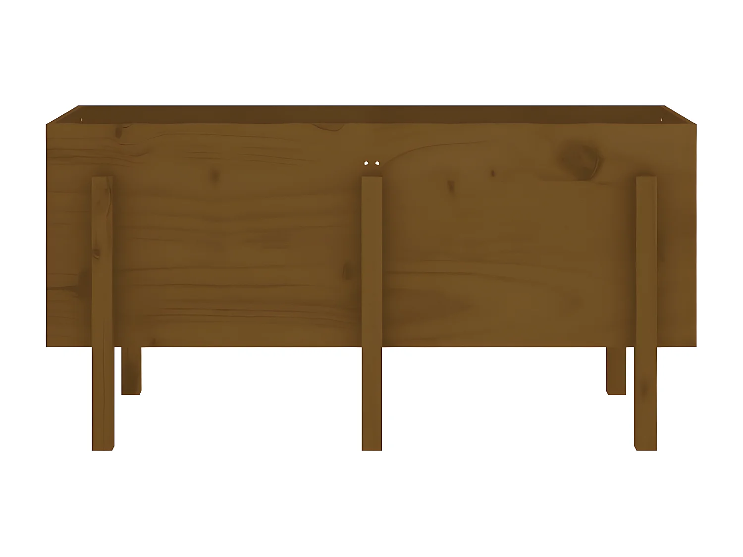 Jardinera elevado de jardín madera pino marrón miel 121x50x57 cm ES93936