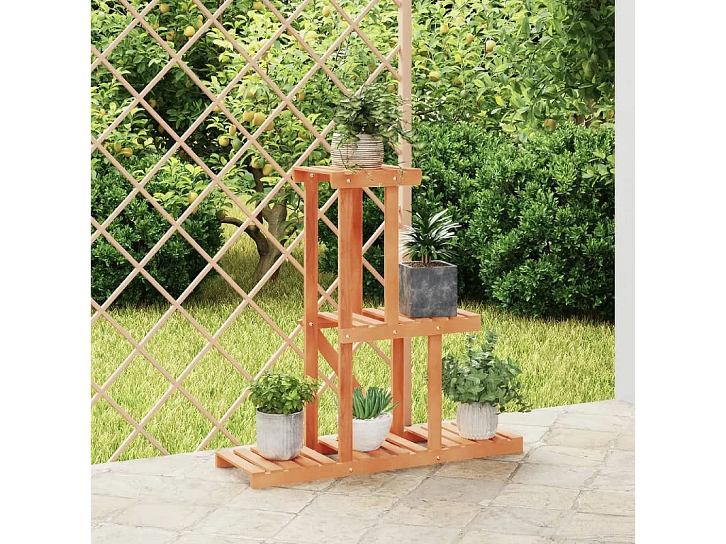 Suporte de plantas 81x25x75,5 cm madeira de abeto maciça PT339111