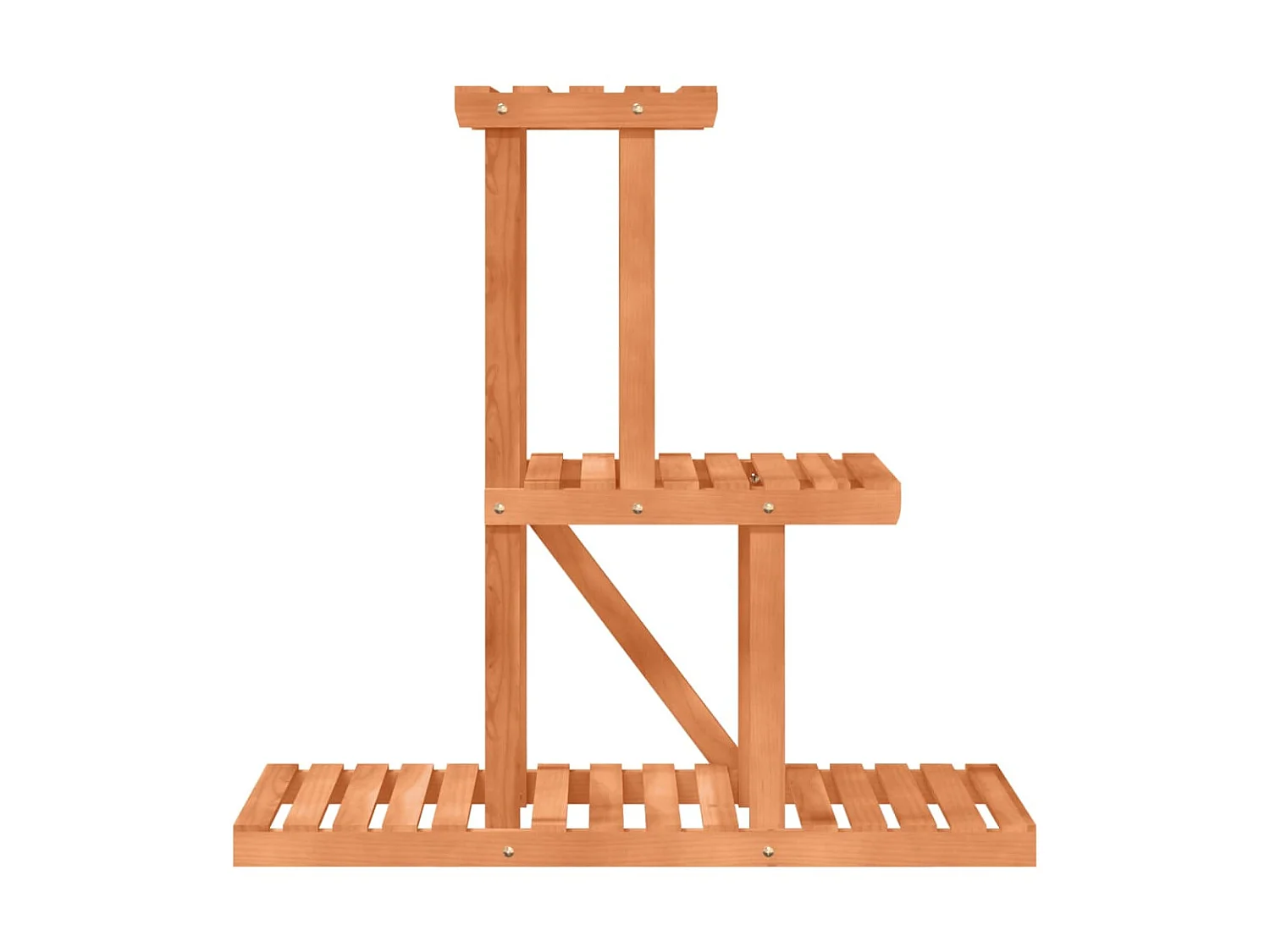 Jardinière Support à fleurs 81x25x75,5 cm bois massif de sapin BE1873