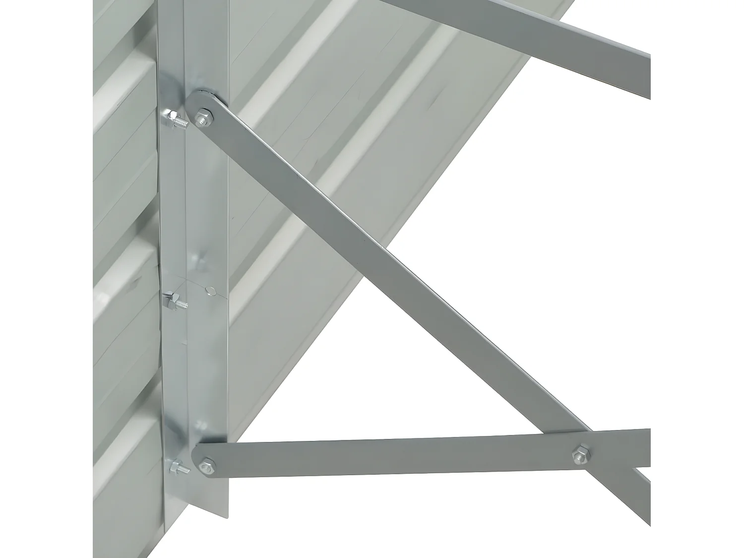 Mesa de cultivo de acero galvanizado marrón 100x100x77 cm ES81318