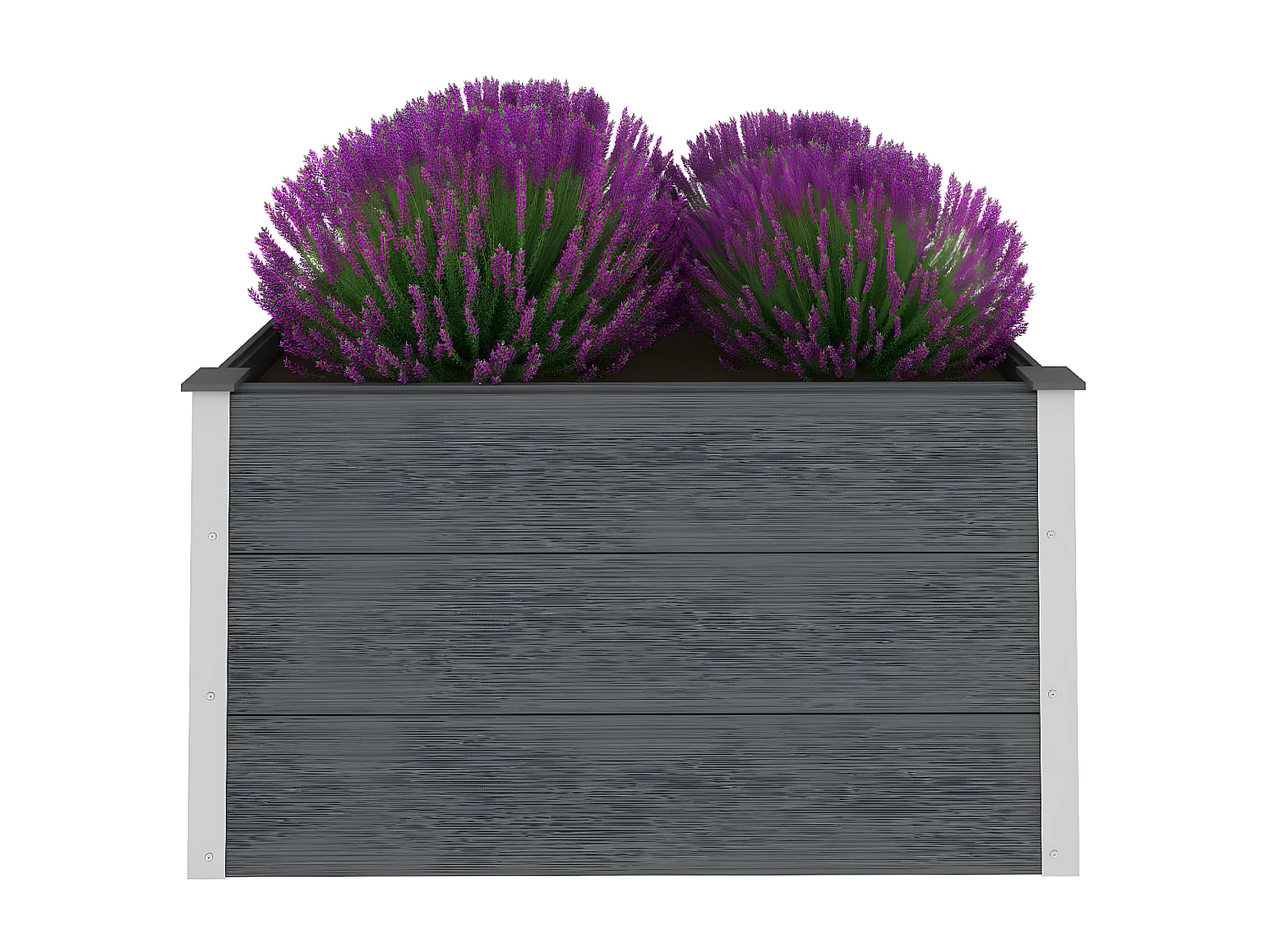 Jardinera de WPC gris 100x100x54 cm ES73874