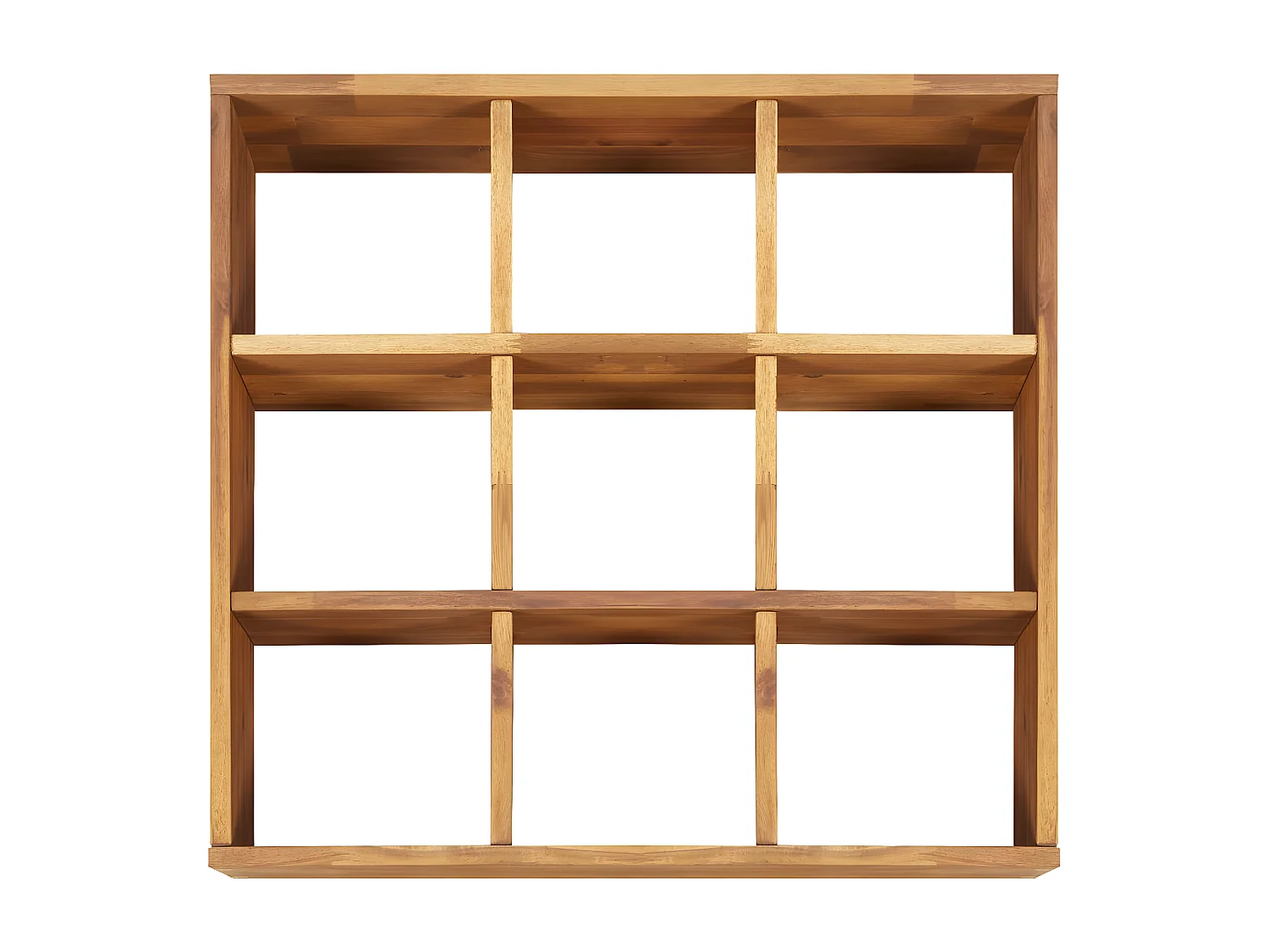 Jardinera de especias madera maciza de acacia 60x60x15 cm ES66481