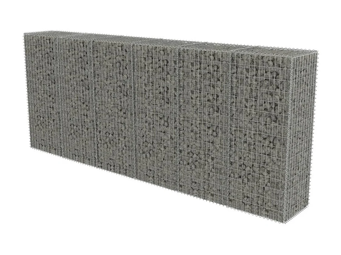 Mur en gabion avec couvercles Acier galvanisé 300 x 50 x 150 cm WVGQ5689